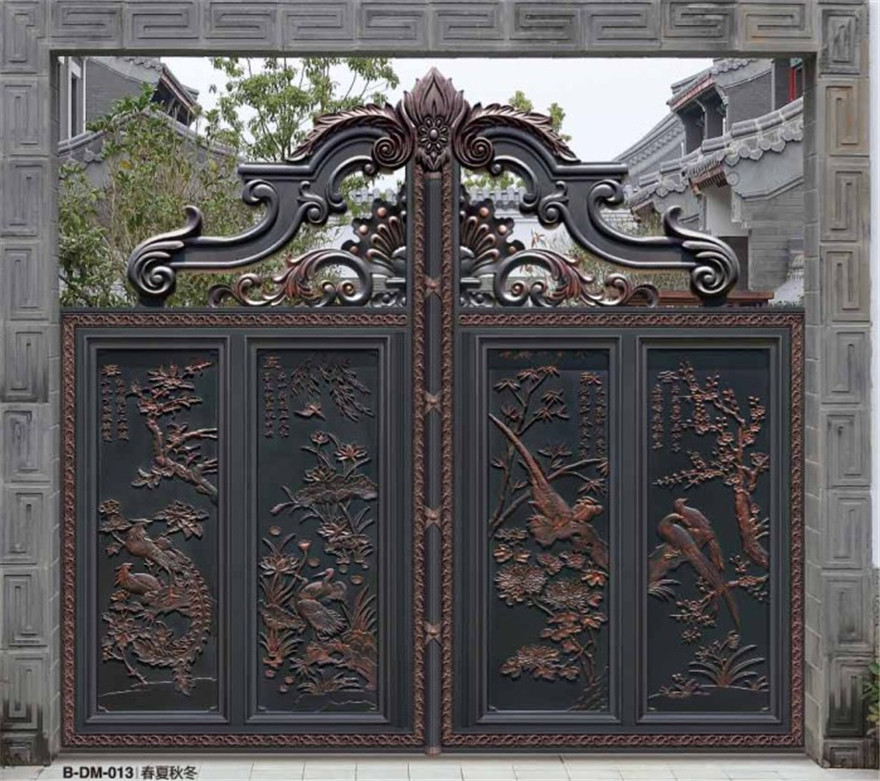 别墅大门豪华铝艺庭院门-贵族华府